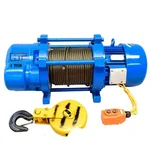 HT 1 Ton Load Capacity  3 hp Electric Wire Rope Hoist, 60 meter*8 mm Wire Rope, Three Phase