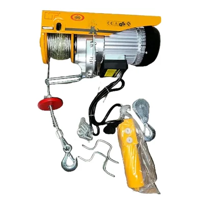 HT PA 1000 kg Mini Electric Hoist with 2.5 HP 100 % Copper Winding Motor, 6 mm diameter & 20 meter Wire Rope