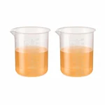 Labxprt 1000ml Pack of 2 Lab Measuring Beaker Polypropylene Embossed Scale