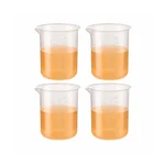 Labxprt 1000ml Pack of 4 Lab Measuring Beaker Polypropylene Embossed Scale