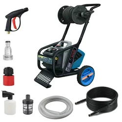 Sprayman 100 Bar, 2000 W Trolley Type High Pressure Washer With Accessories (SPPW-103)
