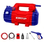 Emtop 100 bar ,1500 W High pressure Car Washer With All Accessories (EHPW1501)