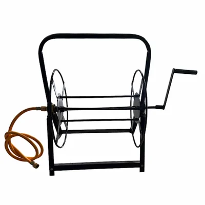 Heavy Duty Hose Pipe Winder Reel for 100m Agriculture Hose Pipe, Durable & Portable Hose Management Tool