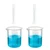 Bello Measuring Cylinders 2pcs x 100ml & Beakers 2pcs x 1000ml with Blue Printed Graduation Marks, Polypropylene Material