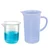 Bello 2pcs Polypropylene Beakers of 100ml & 1000ml Capacity with Graduation Marks for Laboratory