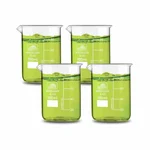 Labxprt Borosilicate 3.3 Glass 4pcs x 100ml Beakers with Graduation Marks for Laboratory