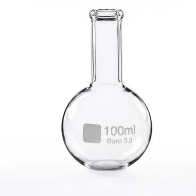 Cometek 100ml Laboratory Boiling Round Bottom Narrow Neck Borosilicate Glass Flask