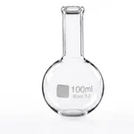 Cometek 100ml Laboratory Boiling Round Bottom Narrow Neck Borosilicate Glass Flask