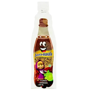Cool Sip 100 ml Jeera Masala Bottle Shape Flexible Plastic Pouches for Liquid Beverage Packaging (Pack-1000 Pcs)