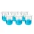Bello 6pcs x 100ml Polypropylene Beakers with Graduation Marks for Laboratory