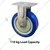 Heavy Duty 110 kg Load Capacity 4 inch (100 mm) Fixed Type Double Ball Bearing Anti Static PU Caster Wheel