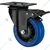 Heavy Duty 100 kg Load Capacity 4 pcs 4 inch (100 mm) Swivel with Brake Type  Single Ball Bearing Elastic Rubber Caster Wheel