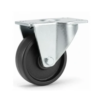 Heavy Duty 4 inch Fixed Type Bush Bearing Cast Iron Caster Wheel