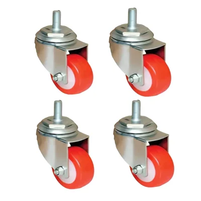 Premium Quality Thread Type 2 x 1 Inch Heavy Duty Swivel Type Caster Wheels ( Pack Of 4)