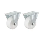 Premium Quality 4 inch Plate Type Fixed Caster Wheel, 80 kg Load Capacity per Wheel