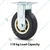 Heavy Duty 4 inch Fixed Type Double Ball Bearing Foam Rubber Caster Wheel