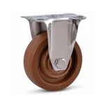 Heavy Duty 4 inch Fixed Type Single Ball Bearing High Temperature Nylon Caster Wheel