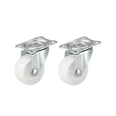 Premium Quality 4 inch Plate Type Movable Caster Wheel, 80 kg per Wheel Load Capacity(Pack-2 pcs)