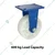 Heavy Duty 600 kg Load Capacity 4 inch (100 mm) Fixed Type Double Ball Bearing Nylon Caster Wheel