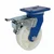 Heavy Duty 600 kg Load Capacity 4 inch (100 mm) Swivel with Brake Type Double Ball Bearing Nylon Caster Wheel