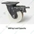 Premium Quality 4 inch (100 mm) 600 kg Load Capacity Swivel with Brake Type Double Ball Beraring Nylon Caster Wheel