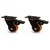 Heavy Duty 4 inch / 100 mm Pack Of 2 Swivel With Brake Type Double Ball Bearing PP Caster Wheel