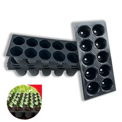 Siddhi 10 Cavities (Round Shape) Reusable Plastic Seedling Tray for Nursery and Gardening (Pack of 100 pieces)