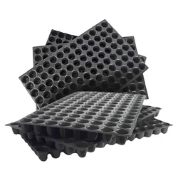 Siddhi 104 Cavities (Round Shape) Reusable Plastic Seedling Tray for Nursery and Gardening (Pack of 100 pieces)