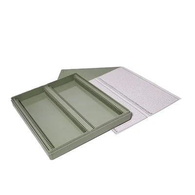 Cometek 100 Slides Microscope Slide Box Polystyrene Storage Case with Numbered Index for 75mm x 25mm Slides
