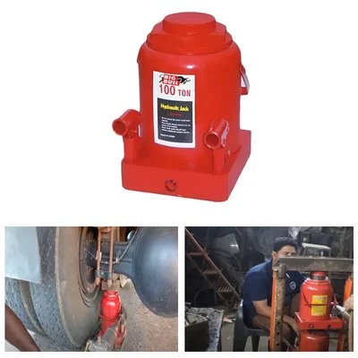 Big Bull 100 Ton Capacity Bottle Jack, 520 mm Max Lifting Height 