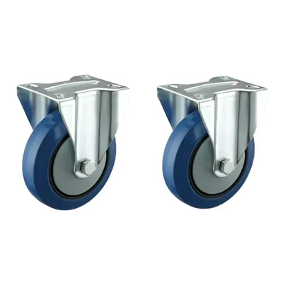 Prakash Pack Of 4 Medium Duty 100 x 38 MM Fixed Type Caster Wheel(Pack-2 pcs)