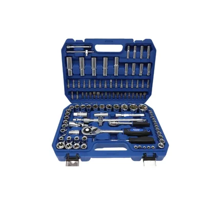 Premium Quality 1/4 & 1/2 Inch Drive 108 Pcs Mechanical Socket Wrench Tool Set for House Car Bike Repairing