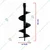 Zeyang 10 Inch Single Spiral Auger Bit For 2 Stroke & 4 Stroke For Earth Auger/ Post Hole Digger Machine, EA-039