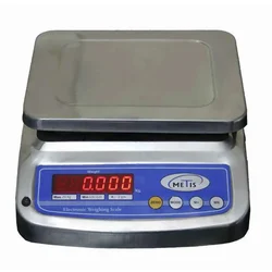 Metis 10 Kg Capacity Stainless Steel Counter Scale Weighing Machine With 1 Year Warranty