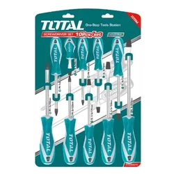 Total Set of 10 Pcs Screwdriver Set (THT250610)