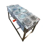 Heavy Duty 10 Pot Electric Bain Marie For Buffet Purpose 3kW, SS Body and Without Temperature Control 