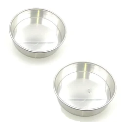Combo of 10 inch and 12 inch Round Aluminium Cake Baking Mould Pan For Oven
