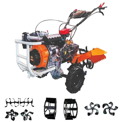Mitsuyama MY-685D-DE-RT, 10HP Back Rotary Diesel Power Weeder of 4 Stroke, 186F Kama Engine