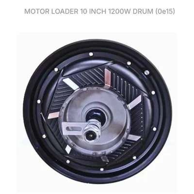 10 Inch 1200W 48V-60V Drum Hub Motor for Electric Scooter & Two Wheeler High Torque Wheel Hub Drive