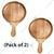 Wooden Round Shape 10 inch Pizza Serving Bat (Pack of 2)