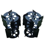 2 Pieces of Premium Quality 10 inch (25.4 cm) Mini Paddy Cage Wheel for 5 and 10 HP Petrol Power Tiller