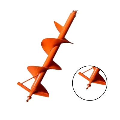 Zeyang 10 Inch Single Spiral Conical Type Auger Bit for 2 Stroke & 4 Stroke For Earth Auger/ Post Hole Digger Machine, EA-043