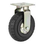 Heavy Duty 250 kg Load Capacity 10 inch (250 mm) Fixed Type Double Ball Bearing Solid Rubber Tyre Caster Wheel