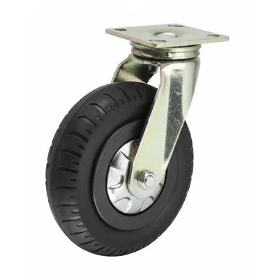 Heavy Duty 250 kg Load Capacity 10 inch (250 mm) Swivel Type Double Ball Bearing Solid Rubber Tyre Caster Wheel