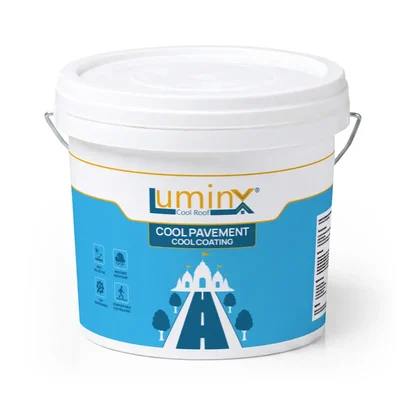 LuminX 10KG High-Reflective Heat-Reducing White Cool Pavement Coating LXCP10