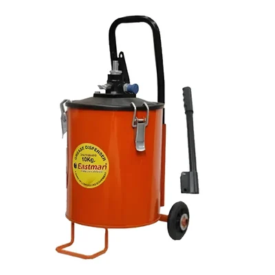 Eastman 10 Kg Hand Operated Grease Pump With Trolley, Solid Steel Pump Chamber & Cast Head, Openable Cover (E-2261)