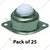 Heavy Duty 10 kg Load Capacity Ball Transfer Caster Wheel(Pack-25 pcs)