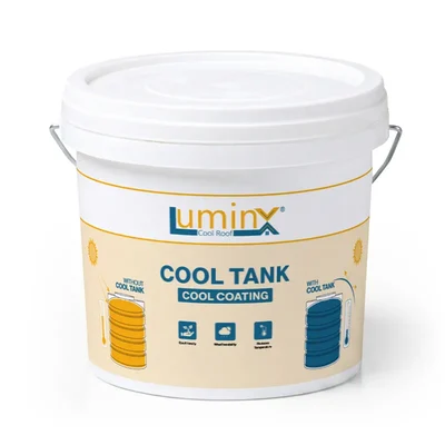 LuminX White 10KG High-Coverage Weatherproof Thermal Insulation Protective Paint for Cool Tank and RCC Surfaces LXCT10