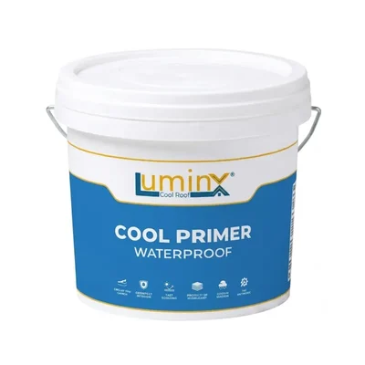 LuminX 10 KG White Waterproof Primer WP Heat Reflective Undercoat Paint LXWP10