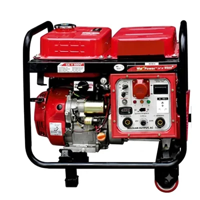 HPM 10 KVA 16 HP 3600 RPM Dual Fuel Petrol & LPG Self-Start Portable Generator GE-9000RS-LPG